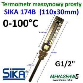 SIKA 174B 0-100 R100mm 